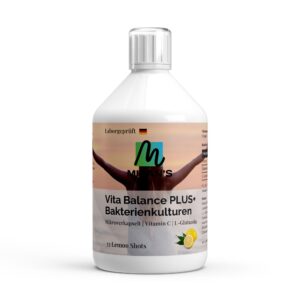 Vita Balance PLUS+ Bakterienkulturen - 33 vegane Lemon Shots - 500ml