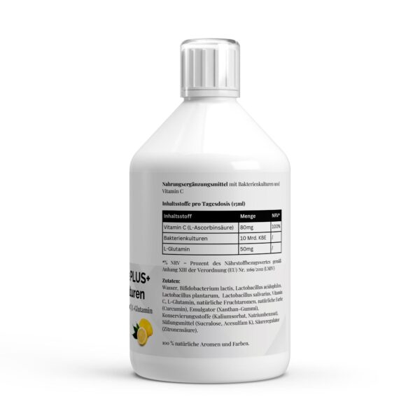 Vita Balance PLUS+ Bakterienkulturen - 33 vegane Lemon Shots - 500ml – Bild 3