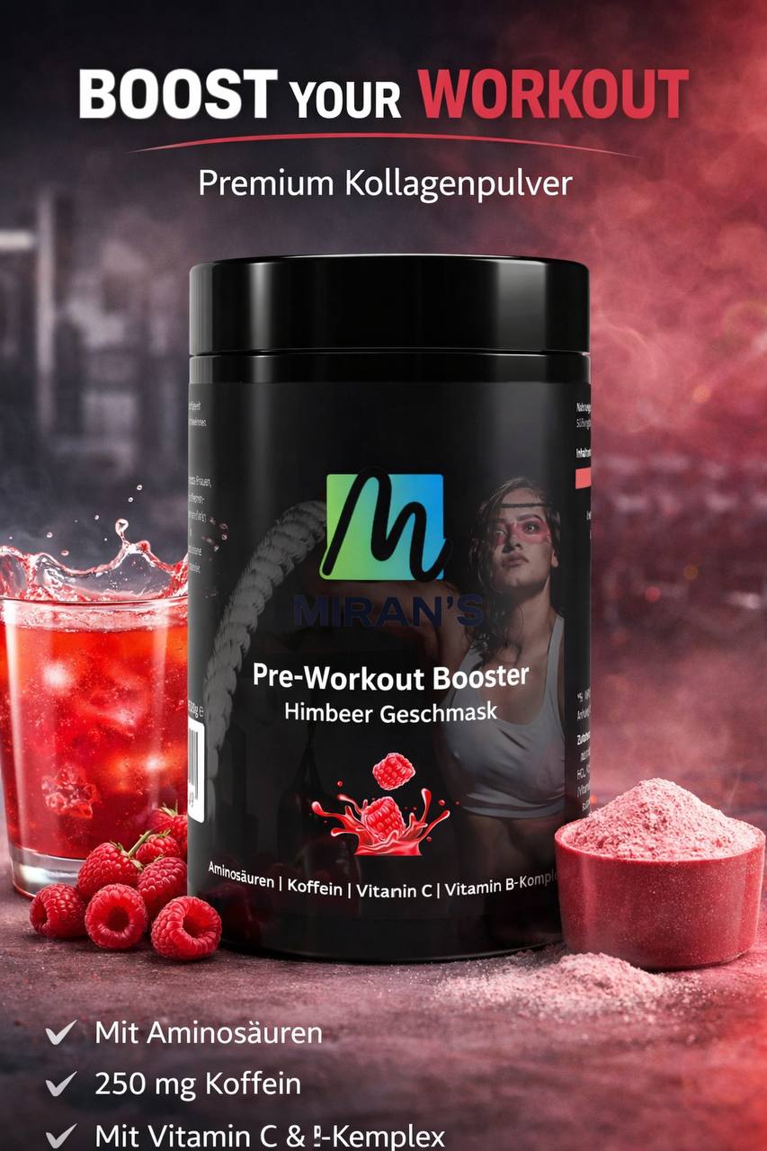 Pre-Workout Booster Himbeere - 520g