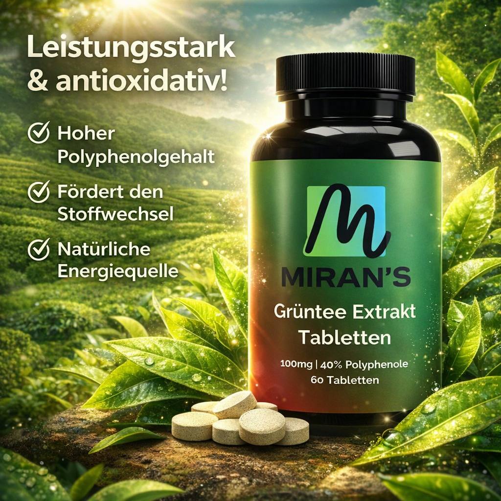 Grüntee Extrakt 40% Polyphenole - 60 Kapseln